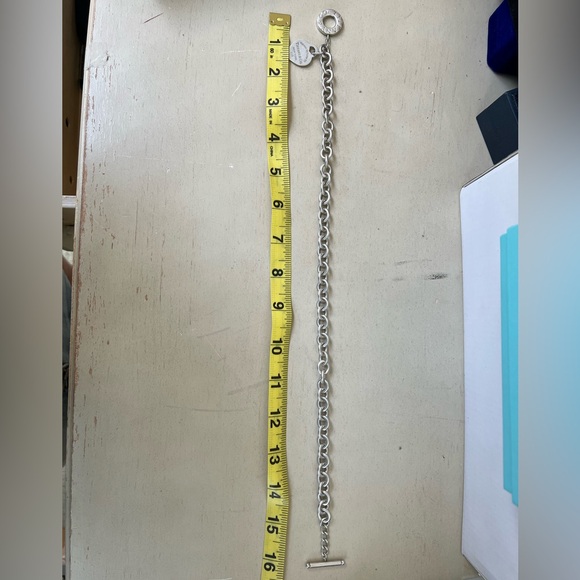 🔴Authentic TIFFANY & CO Return To Tiffany Heart Tag SS Toggle Link Necklace🔴 - Picture 11 of 15